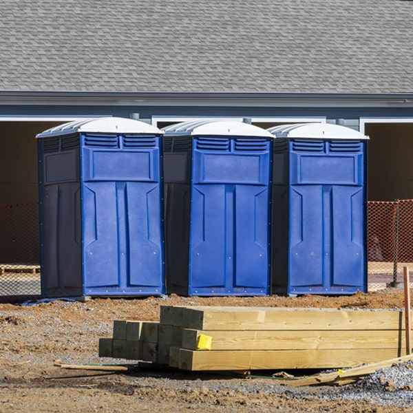 what is the cost difference between standard and deluxe portable toilet rentals in Bailey Lakes